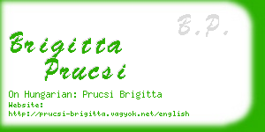 brigitta prucsi business card